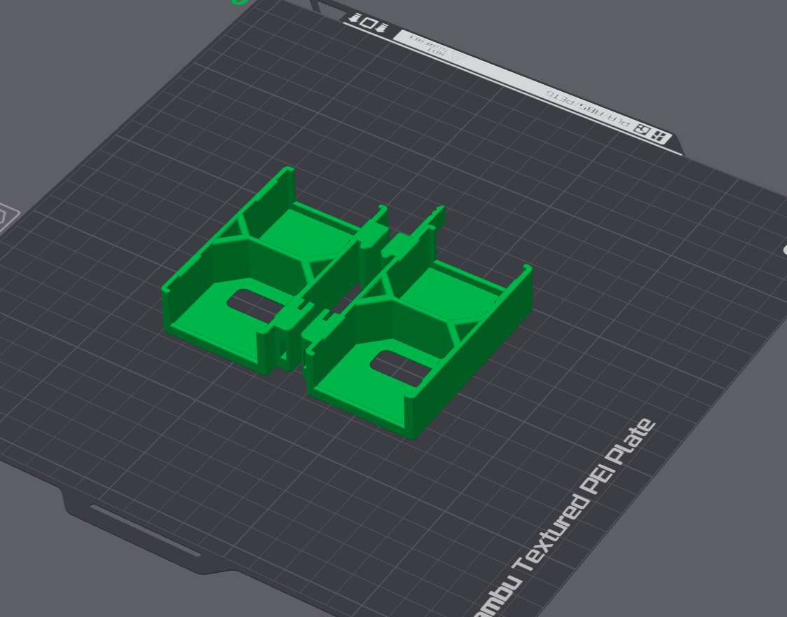 Double Shelly EM DIN rail mount