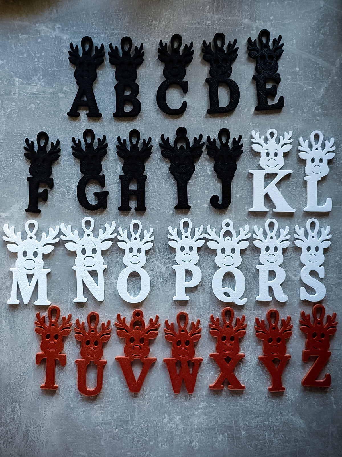 Christmas Tannenbaumanhänger ABC mit Elchmotiv