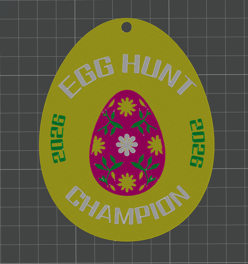 Easter Egg hunt award medal 2026