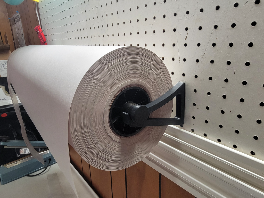 Peg Board Roll Holder