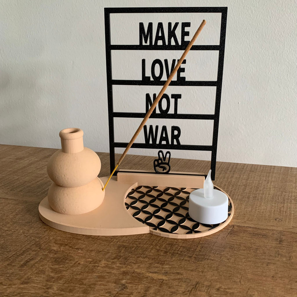 Incense, Postcard, frame and Photo Stand plus vase
