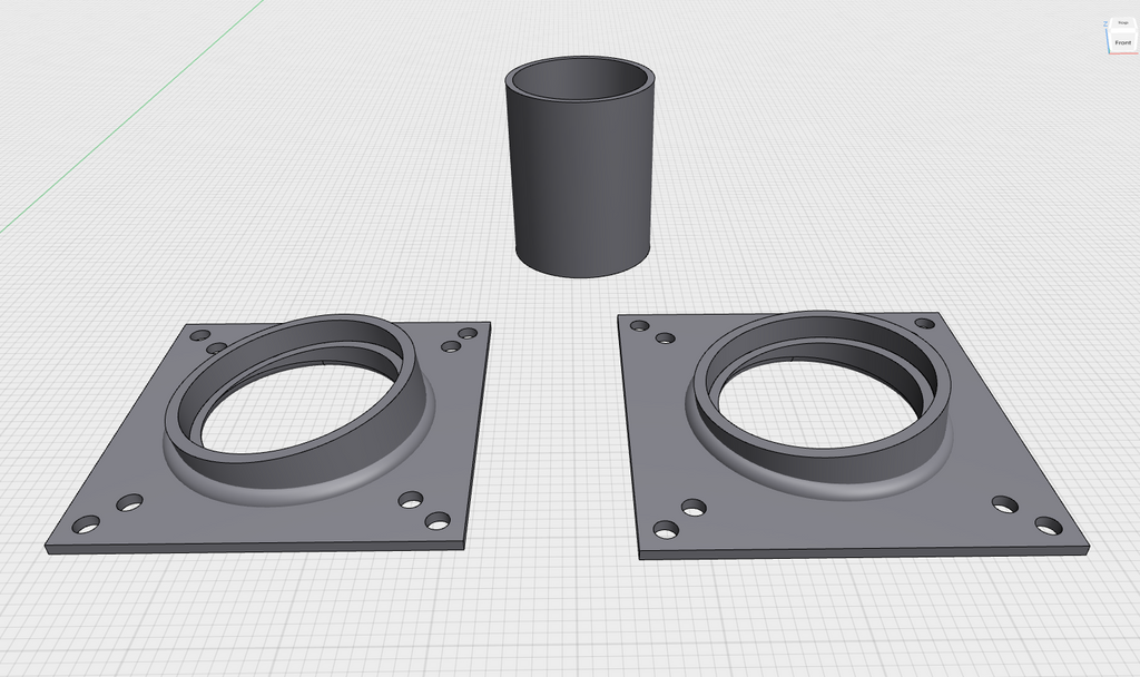 Mouse pipe with connectors with a 8 degree angle