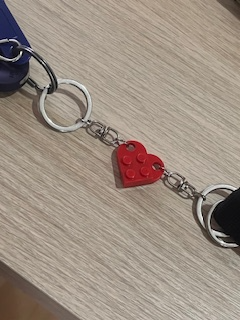 Heart-Shaped Split Keychain Connector