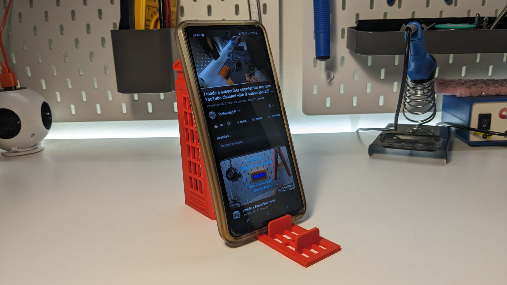 Telephone Booth Phone Stand | print-in-place model