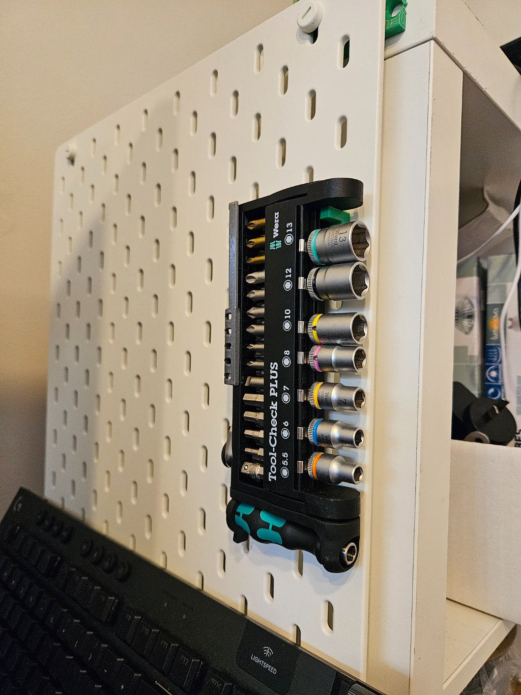 Ikea Skadis Pegboard - Wera Toolcheck Plus Hook