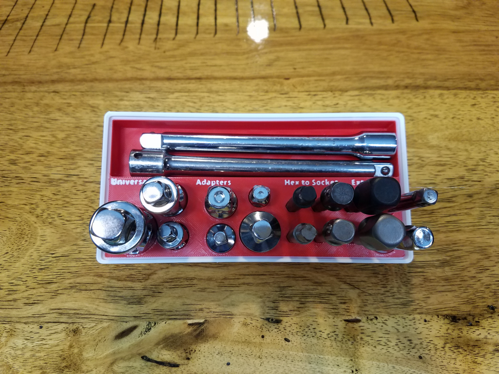 Socket & Ratchet Drawer Organizer - Gridfinity