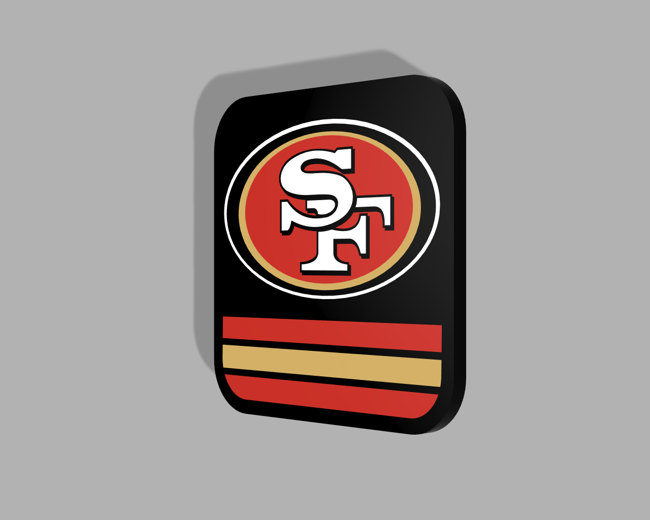 San Francisco 49ers Coasters and Holder
