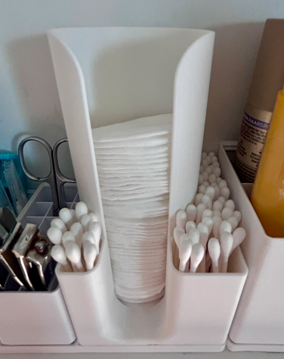 Gridfinity Cotton Pad & Q-Tip Dispenser