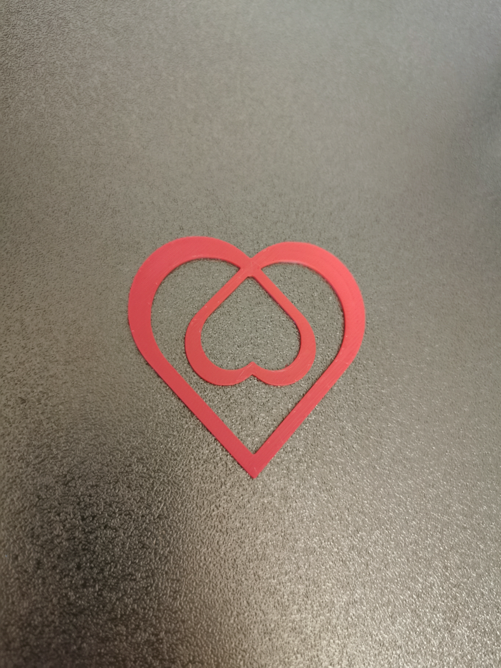 Heart paper clip, bookmark.