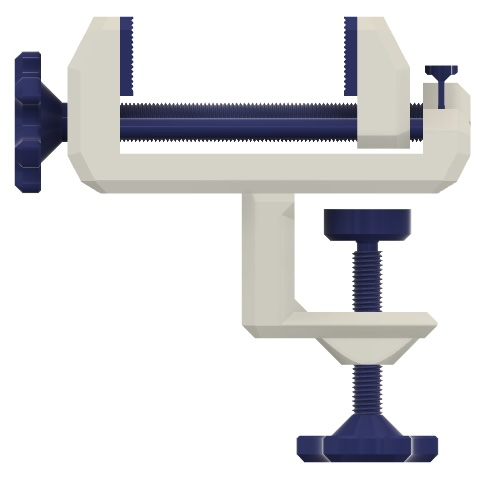Table Vise - fully printable with changable jaws