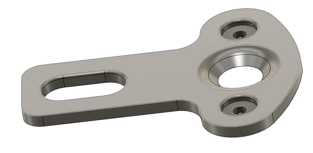 Automotive dzus fastener bracket 7/16