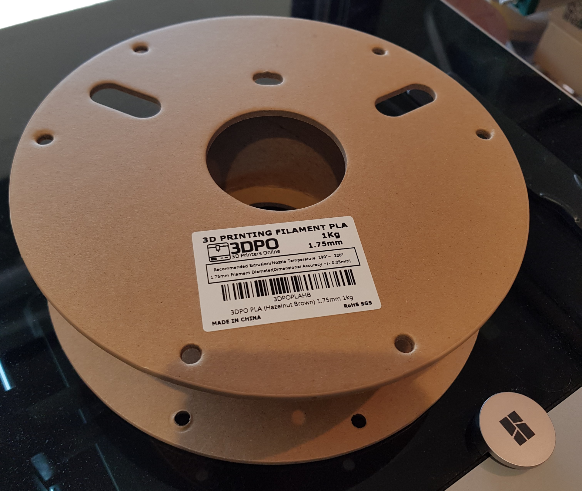 3dpo cardboard spool, 76mm core, 55mm inner width