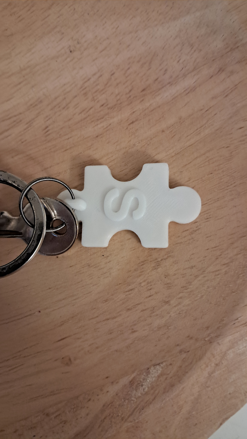 Puzzle Piece Keychain Holder