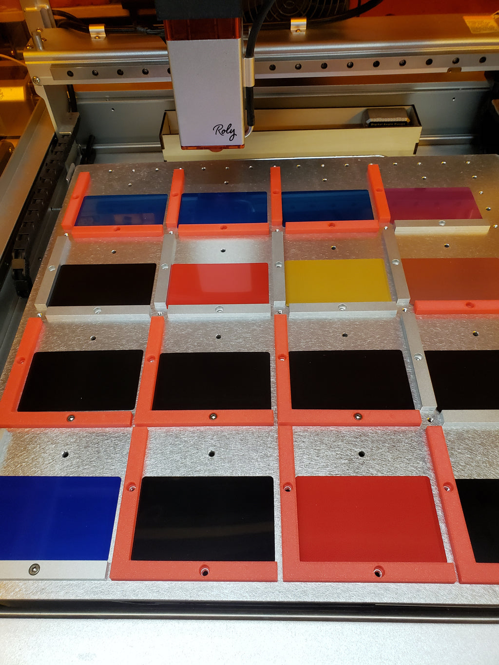 Roly Lasermatic mk2 Jig plate alignment bars