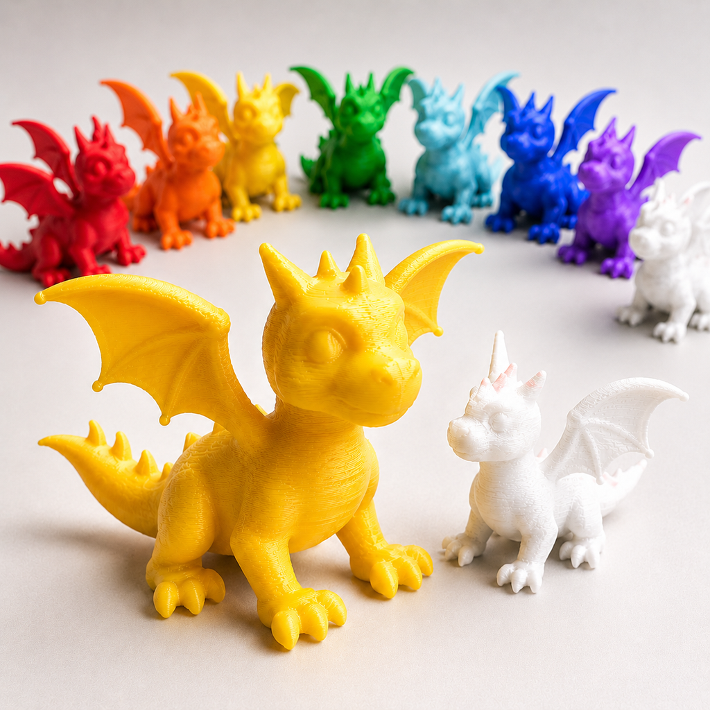 Beautiful Dragon Easy To Print Cute 3d