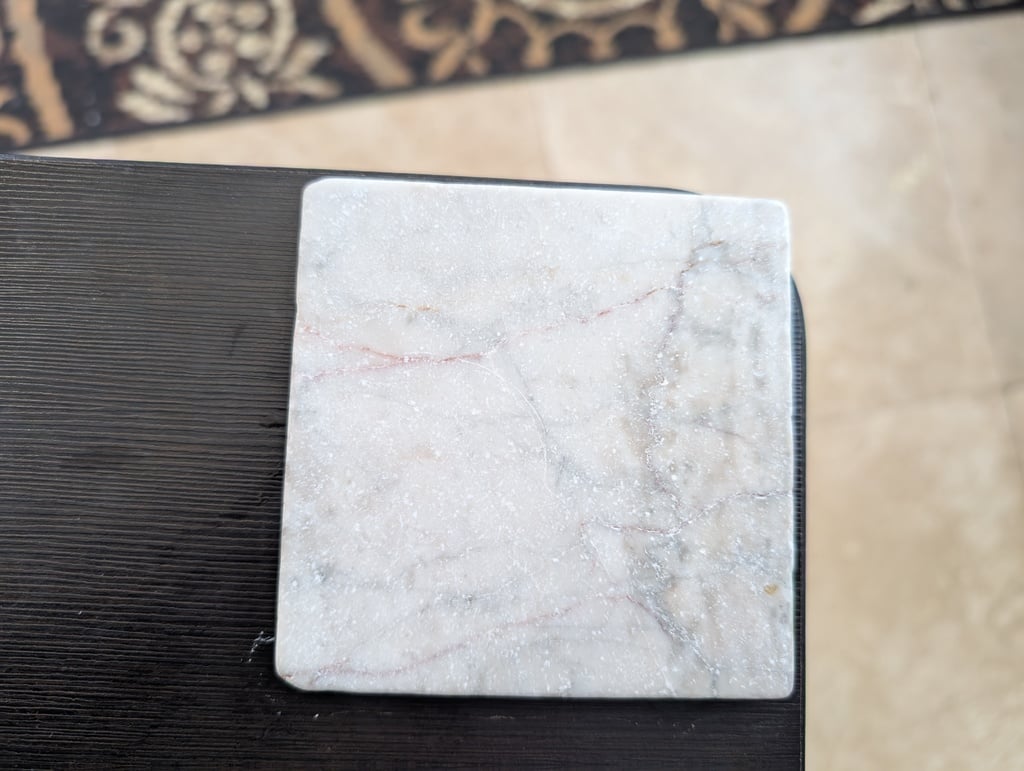 marble sample cupholder / coaster guard
