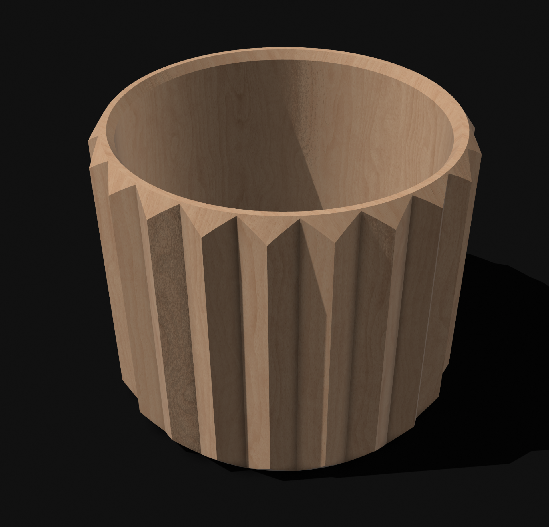 Geometric Column Planter