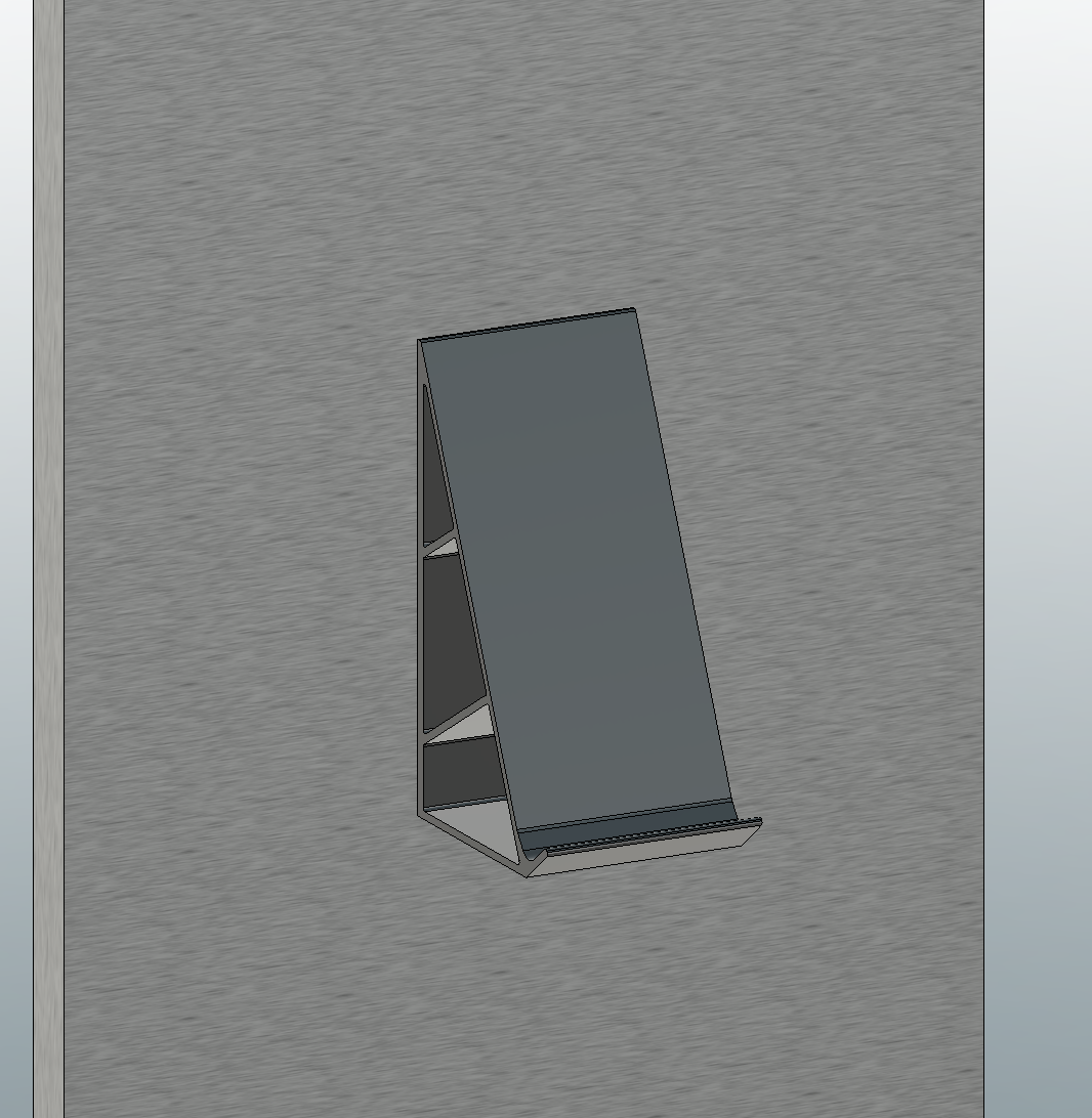 Parametric Phone Holder For Shelf Or Magnets