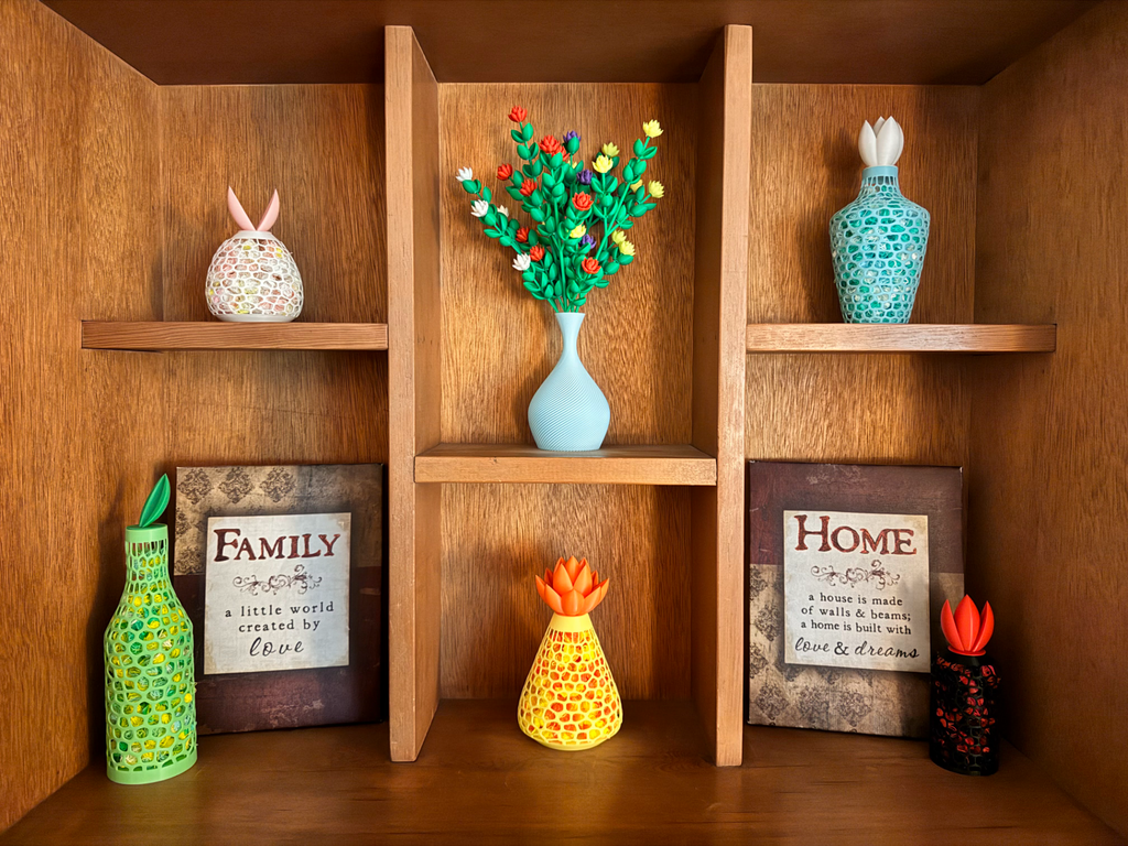 Filament Purge / Poop Decorative Flower Vase Set