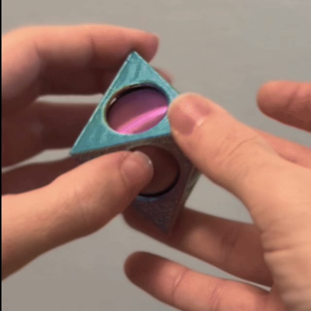 Spinning Sphere Inside the Octahedron | Fidget Toy