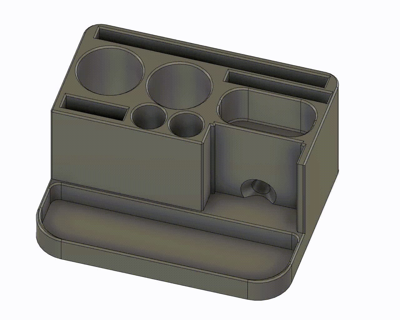 Organizer bedside table for medicine, Apple TV Remote, Airpods, Eve Room and more...