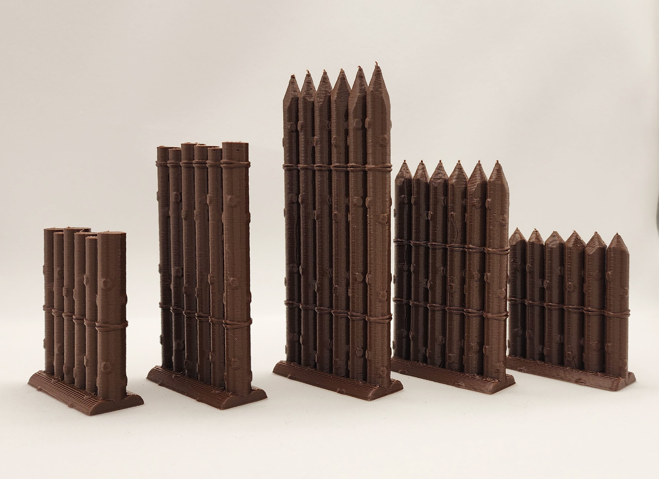 Medieval Palisade Wall Set - Tabletop Terrain