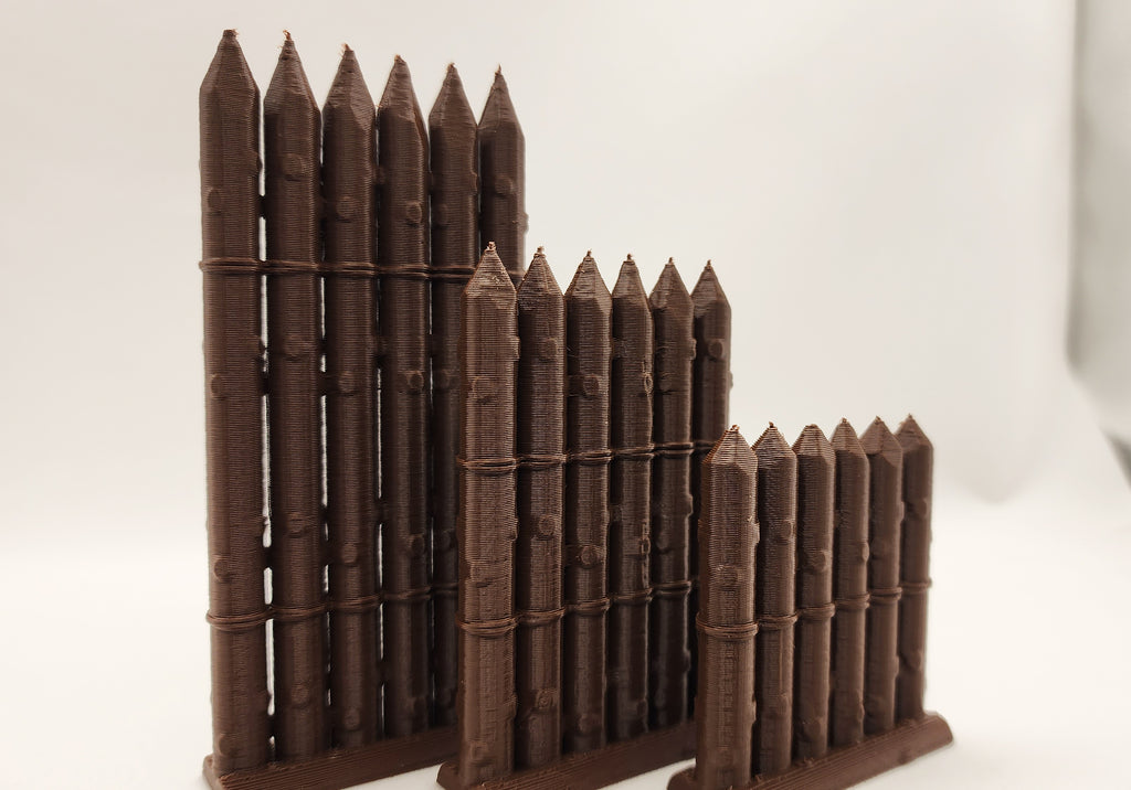 Medieval Palisade Wall Set - Tabletop Terrain