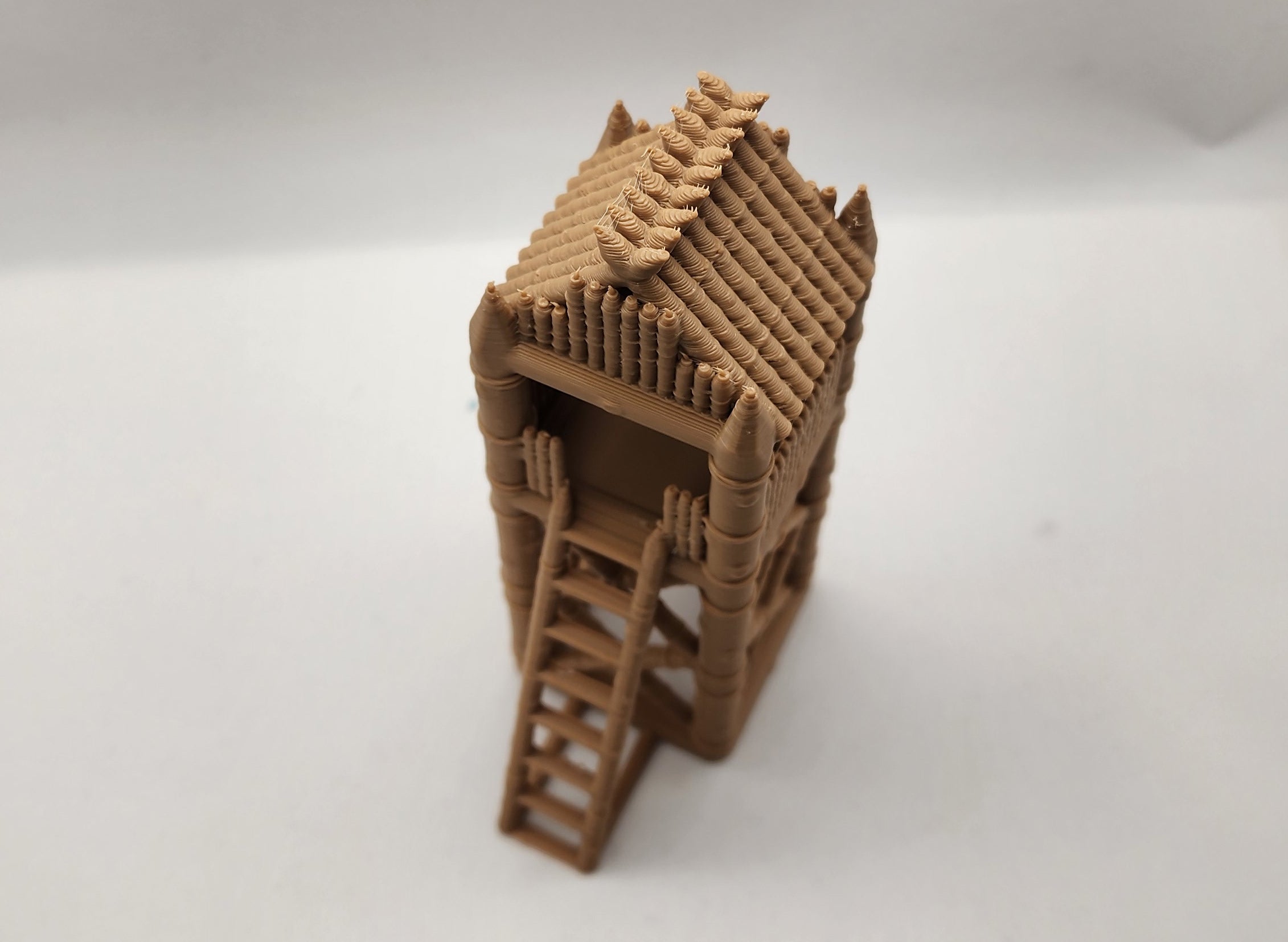 Medieval Palisade Lookout Tower - Tabletop Terrain (No Supports)