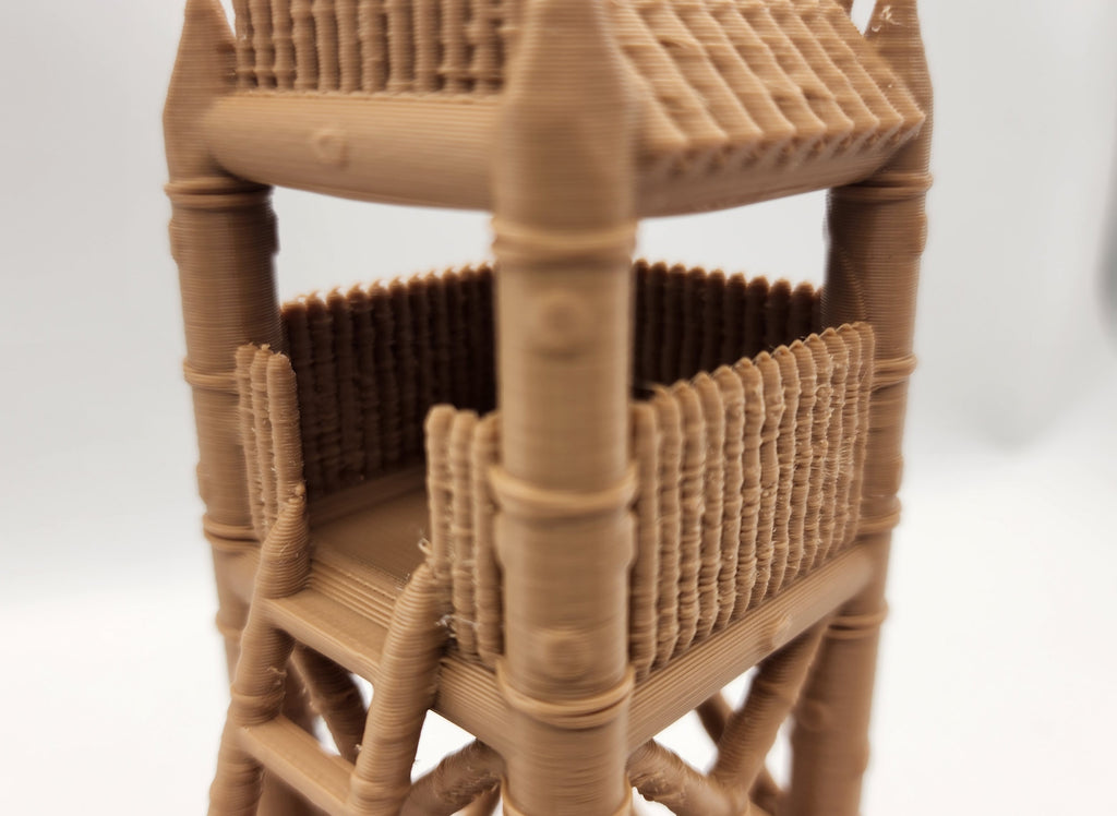 Medieval Palisade Lookout Tower - Tabletop Terrain (No Supports)