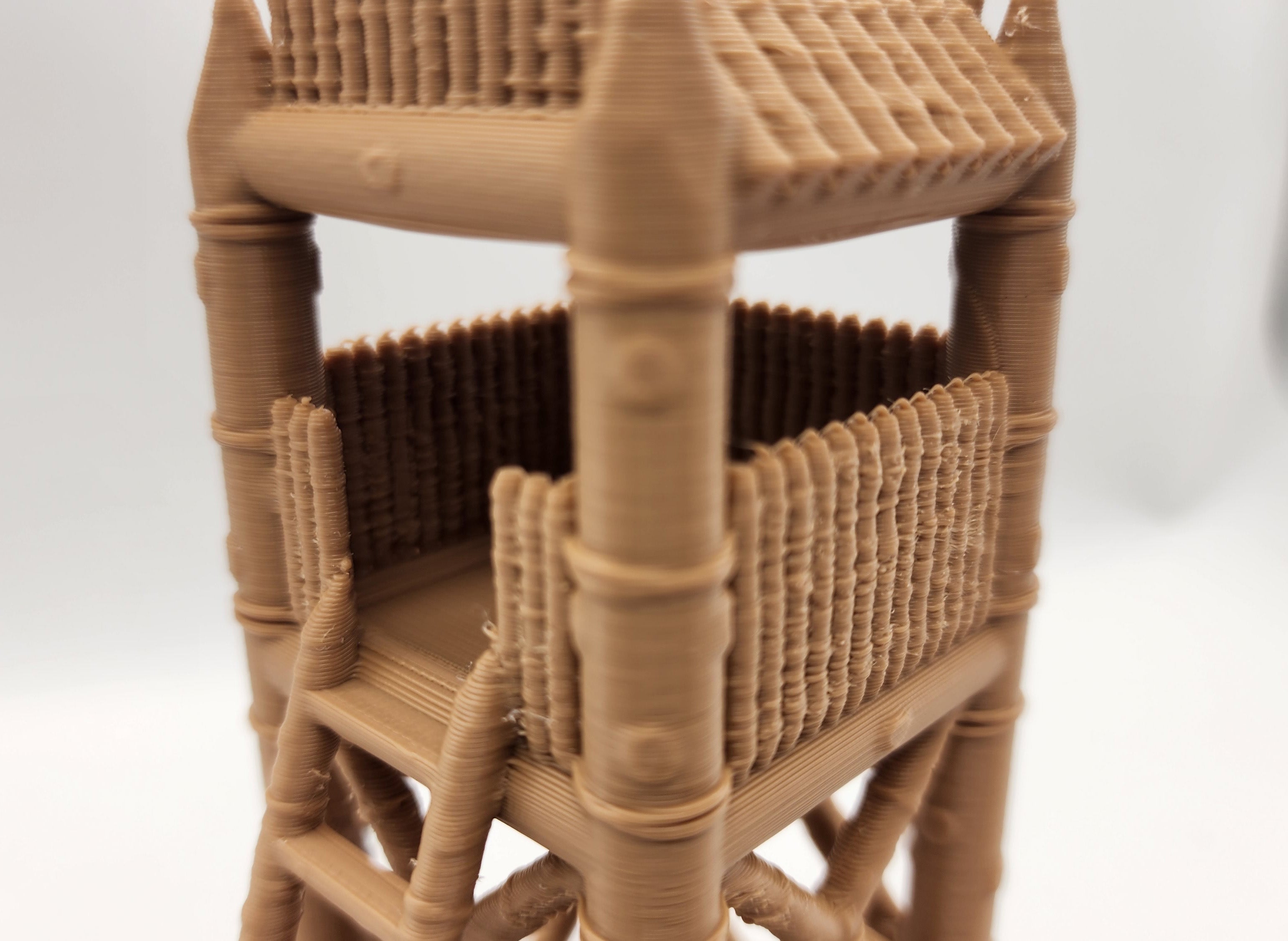 Medieval Palisade Lookout Tower - Tabletop Terrain (No Supports)
