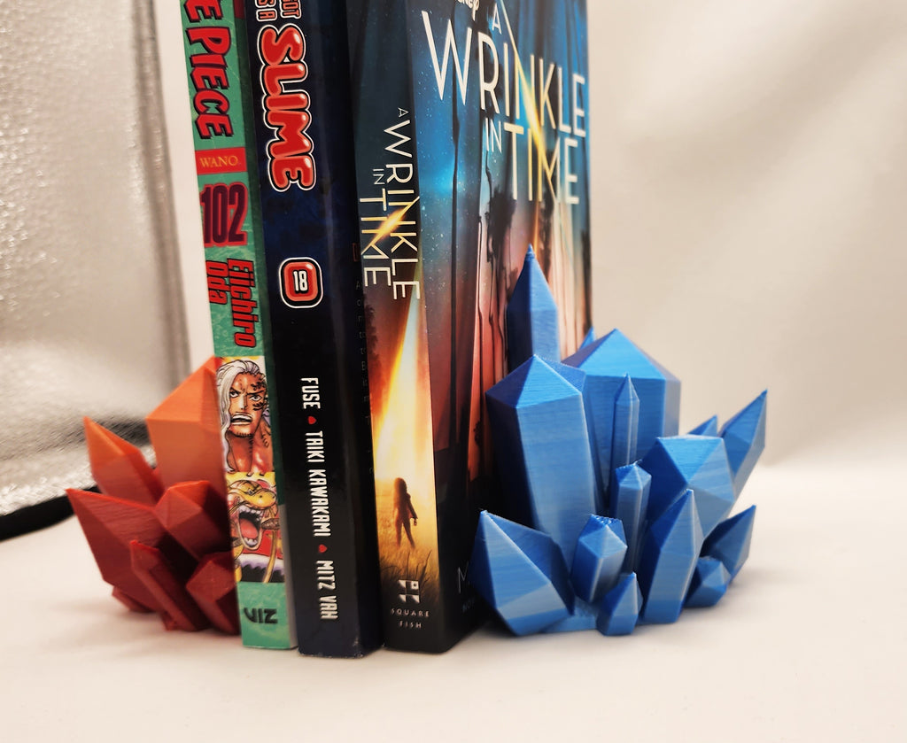 Crystal Cluster Bookends - No Supports