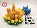 Giant Crystal Cluster - No Supports