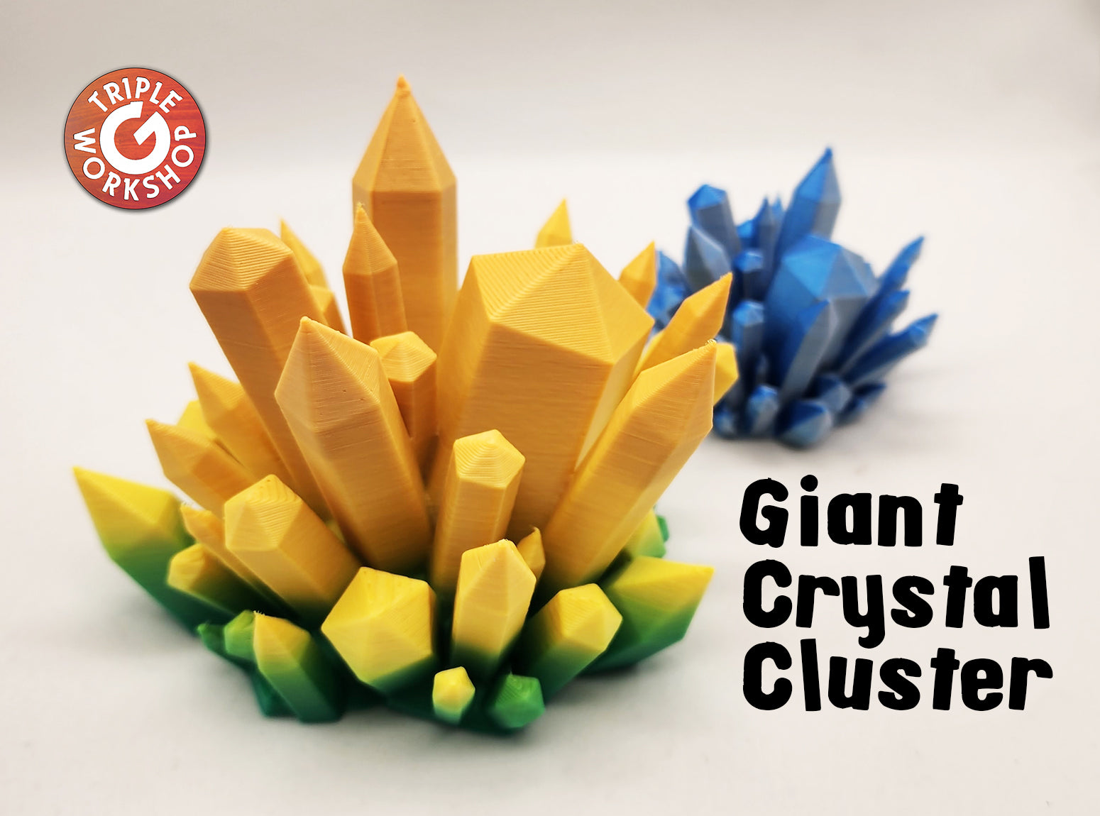 Giant Crystal Cluster - No Supports