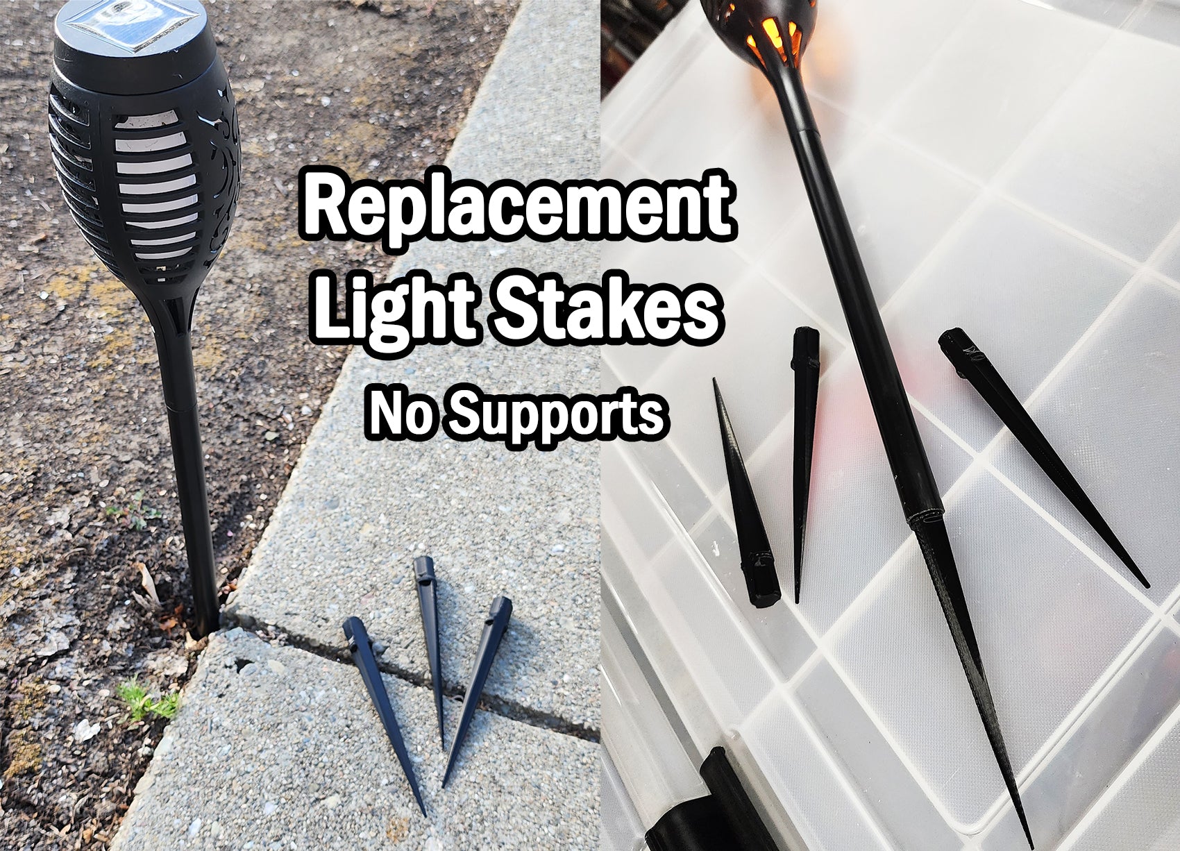 Replacement Stakes for Solar Lawn Lights