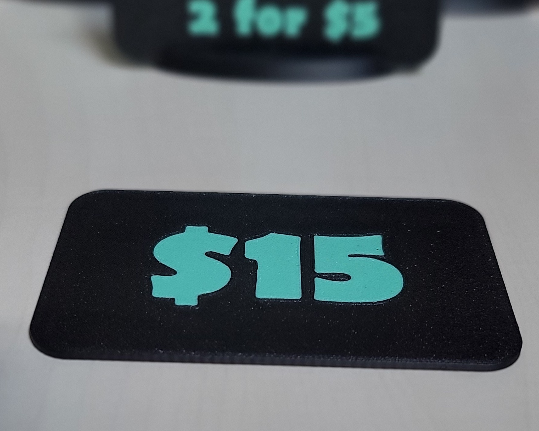 Price Signs with Oval Stands - Dollar & Euro