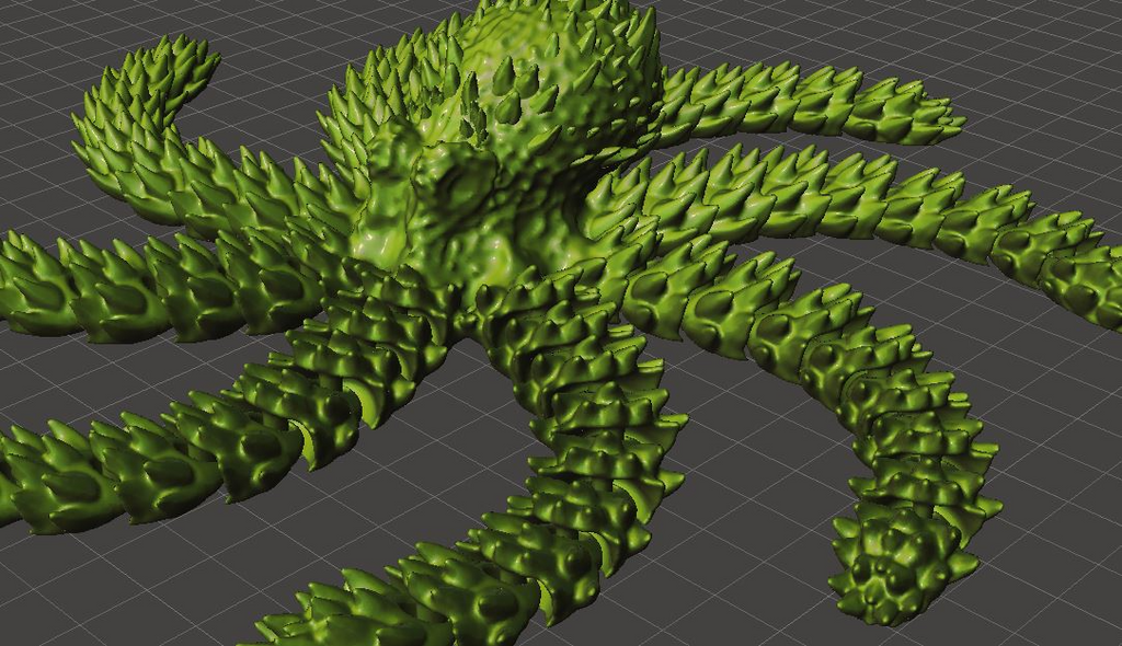 Print-in-Place Kraken Fidget Toy