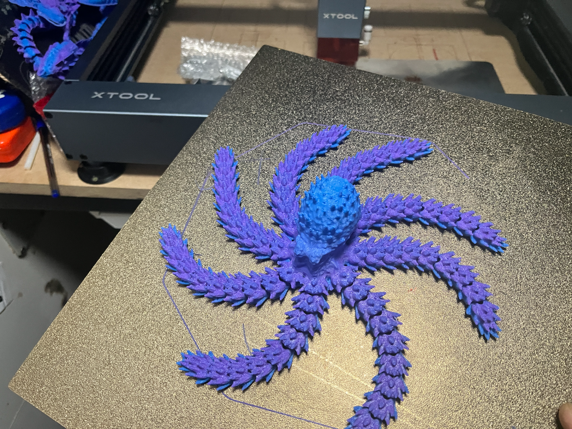 Print-in-Place Kraken Fidget Toy