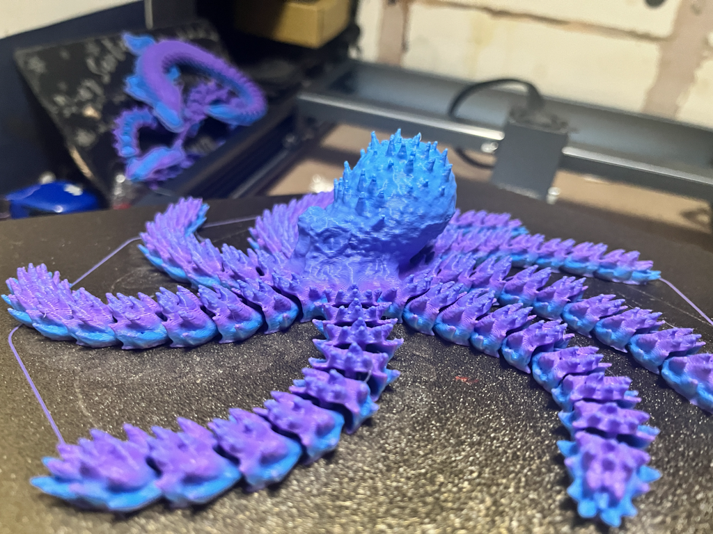 Print-in-Place Kraken Fidget Toy