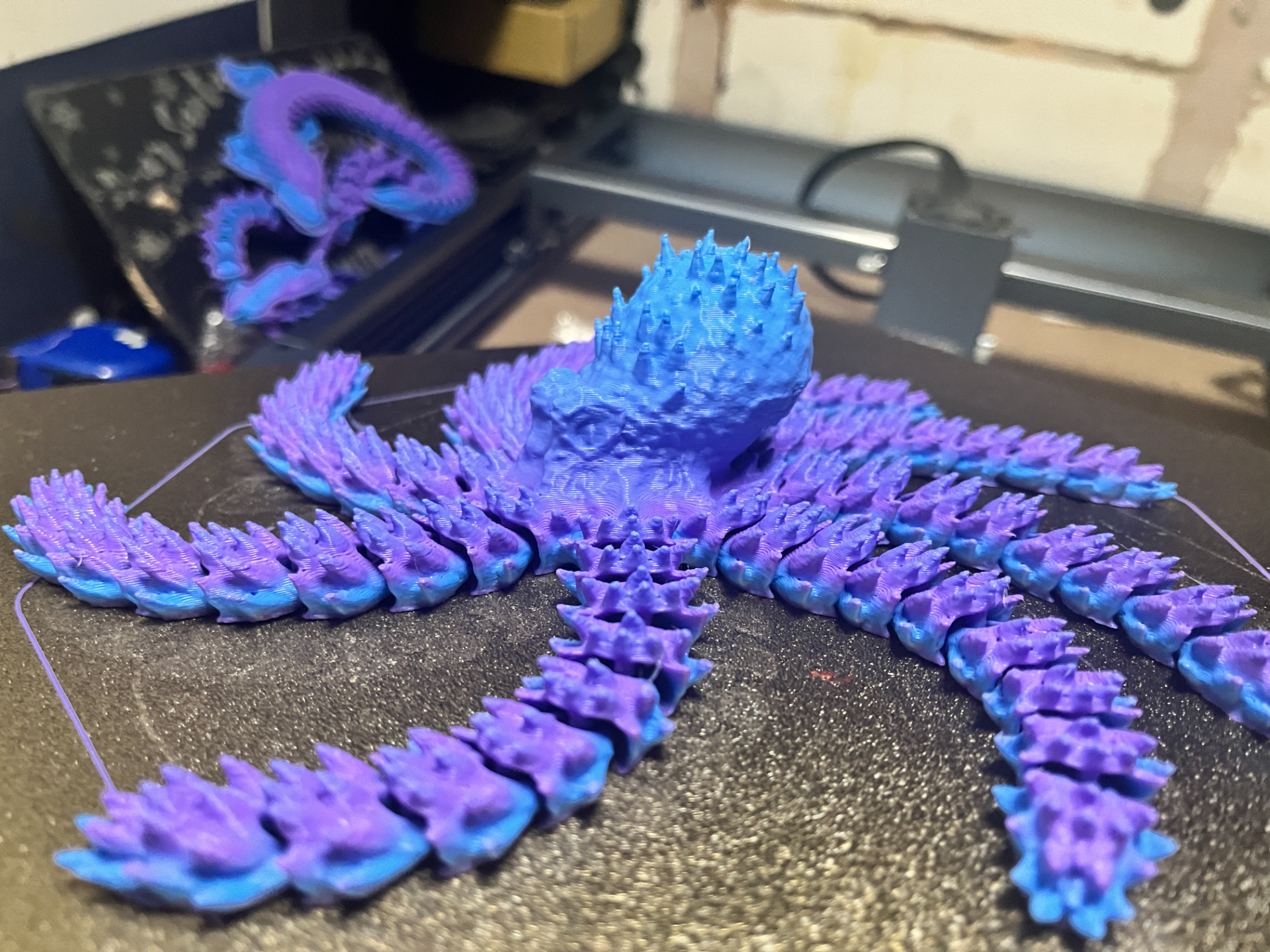 Print-in-Place Kraken Fidget Toy