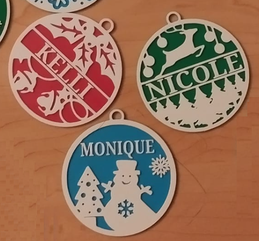 Custom Name Christmas Ornament