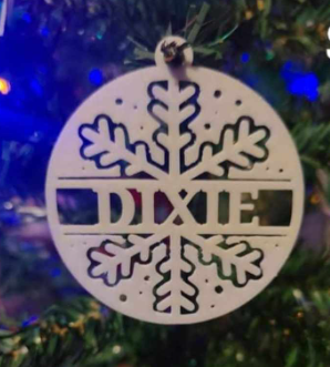 Custom Name Christmas Ornament