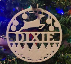 Custom Name Christmas Ornament