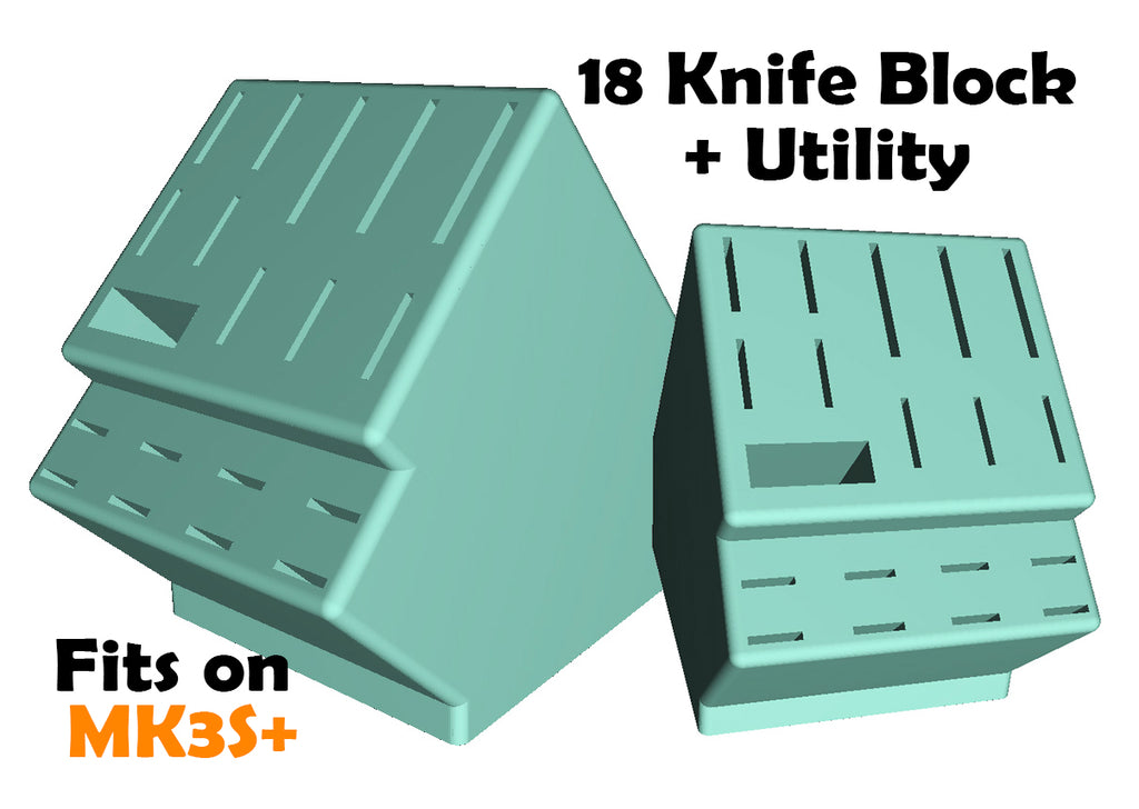 18-Slot Knife Block with Utility Slot