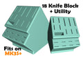 18-Slot Knife Block with Utility Slot