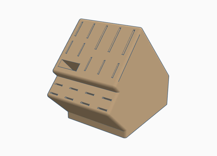 18-Slot Knife Block with Utility Slot