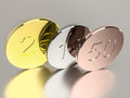 Simple Euro Coin Set (50 Cent, 1 Euro, 2 Euro)