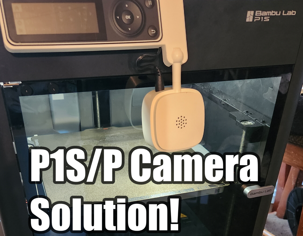 Camera LCD Mount (TP-Link Tapo C110 / Bambu Lab P1S-P1P Compatible)