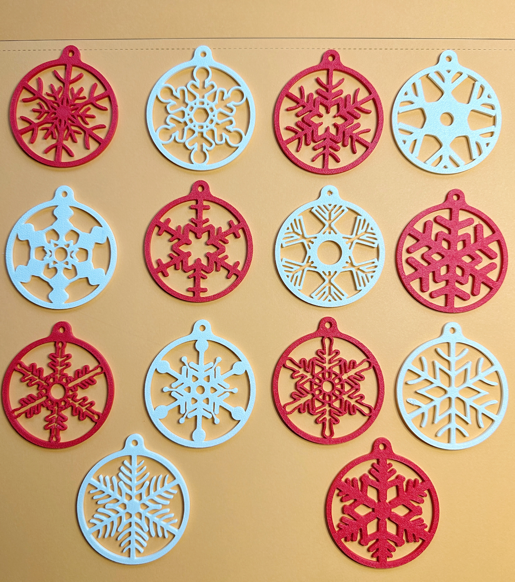 Christmas Snowflakes - Set of 14