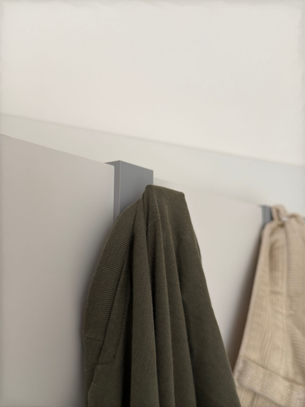 Coat hanger on the door