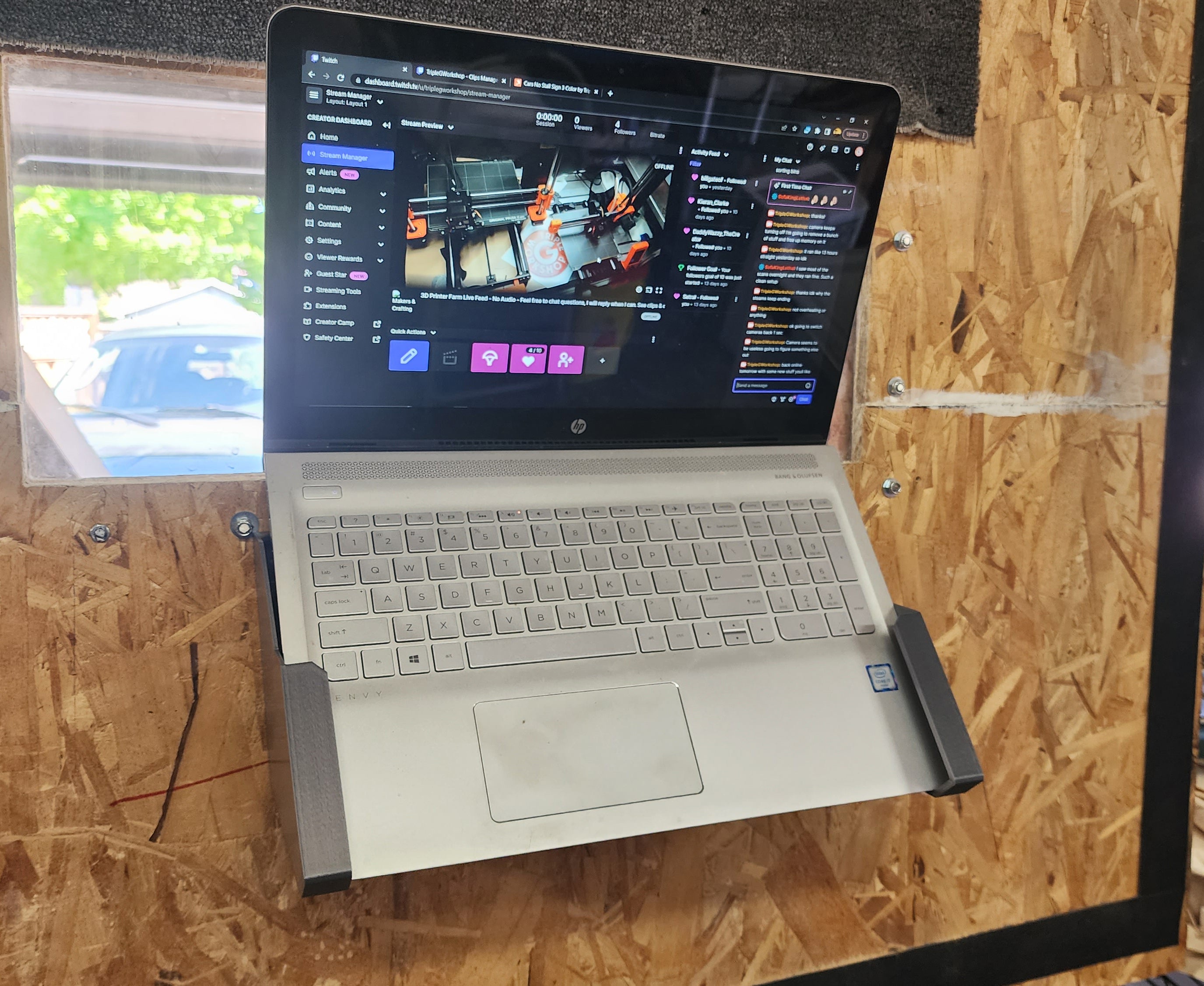 Drop-in Laptop Wall Brackets